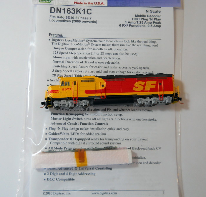 DCC decoder supply and fitting to your own 00 gauge locomotive