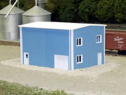 Pikestuff blue 30' x 60' NIB #541-8002 Small Engine House N-Scale - Kit 