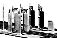 Stewart N Scale #1101 Water Diesel Service Facility Column Kit 5-1/16 x 1/2" 