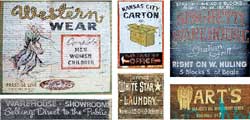 N SCALE WEATHERED BUILDING GHOST SIGN DECALS #20 
