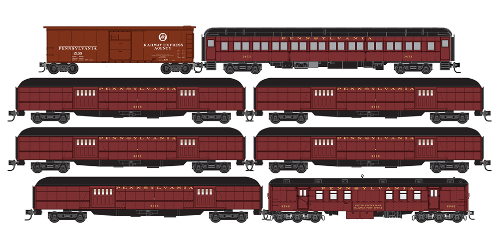 Micro-Trains Pennsylvania Mail Train 8-Car Set