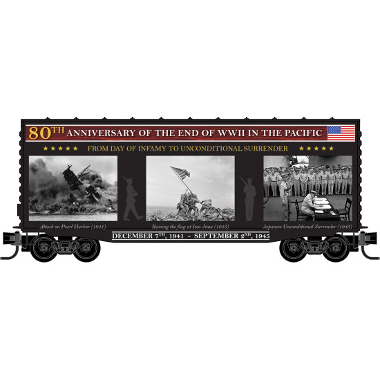 Micro-Trains End of WWII in the Pacific Honorary Car