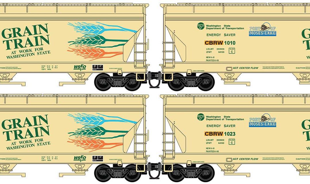Micro-Trains CBRW Grain Train 4-Car Runner Pack #244