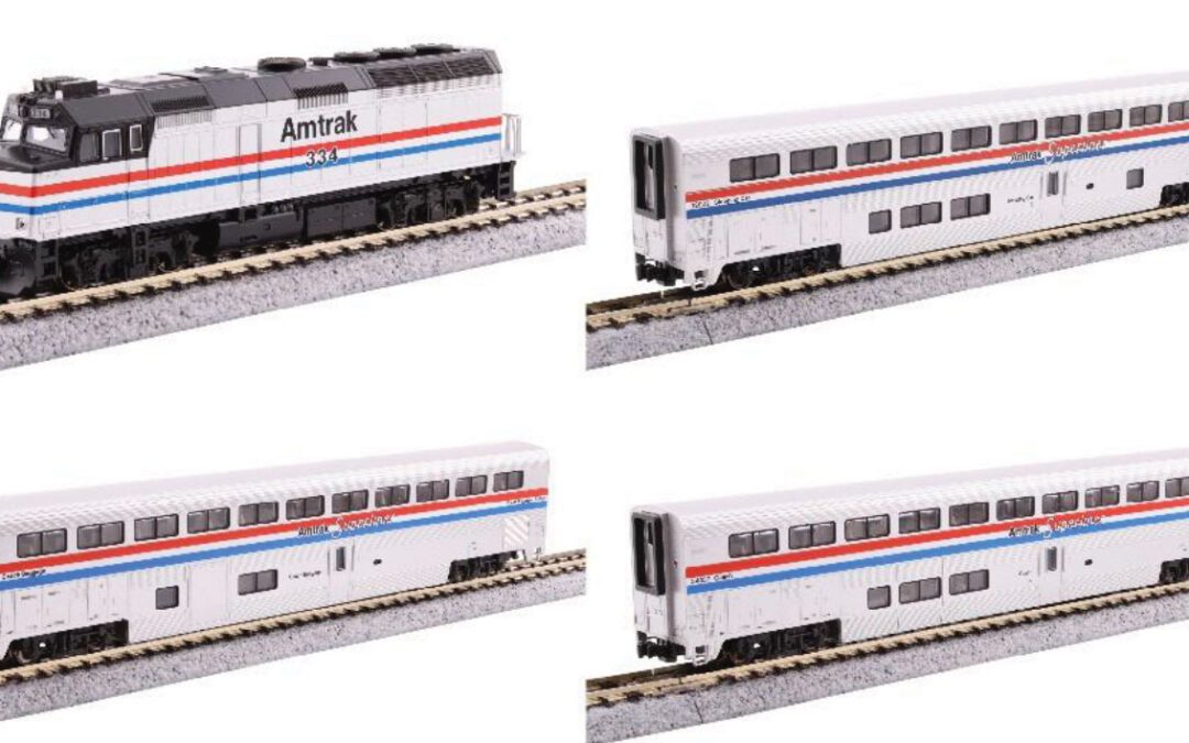 Kato  Amtrak F40PH + Superliner I Phase III  4 Unit Set