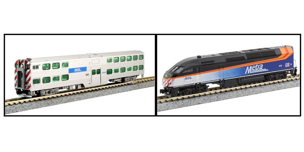 Kato MP36PH & Cab Cars with Sound