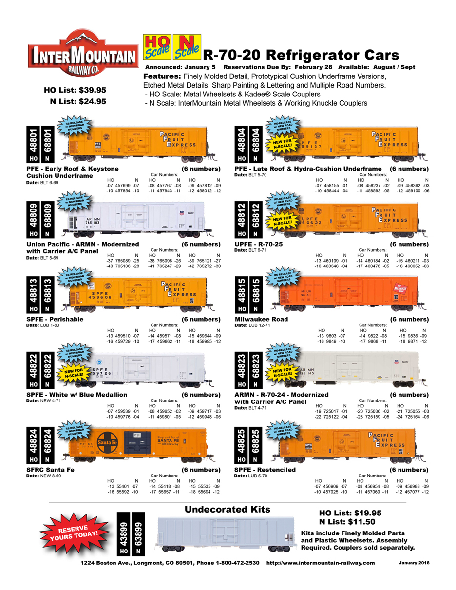 R7020 Reefer N Scale Model Trains Fifer Hobby Supply