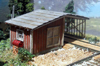 RS Laser N Scale Structure Shed