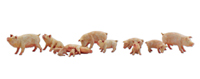 N Scale Woodland Pigs